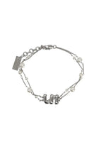 Marc Jacobs Women's Pearl MJ Baloon Bracelet Silver, view 2
