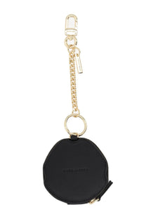 Marc Jacobs women’s charm per borsa the marc lips black coin purse with gold chain and embossed logo