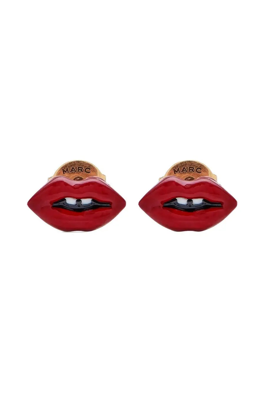 Marc Jacobs Women's Lips Earrings Gold