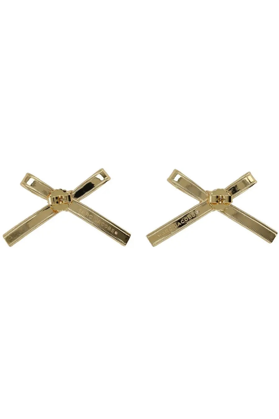 Marc Jacobs Women's the Lingerie Bow Earrings Gold, view 2