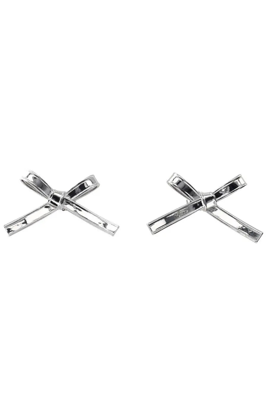 Marc Jacobs Women's the Lingerie Bow Earrings Silver