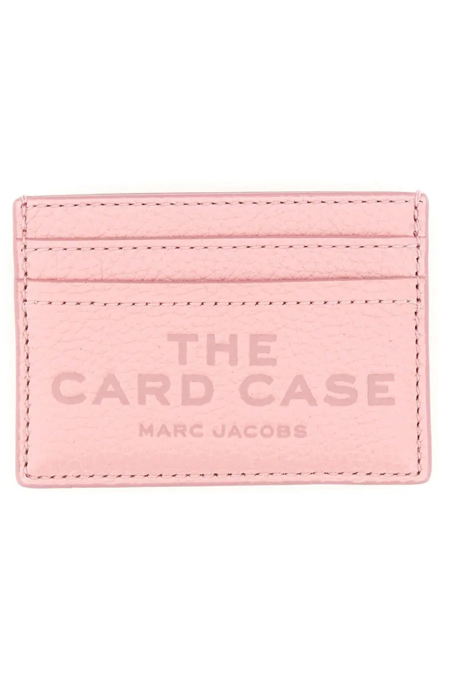 Pink leather card case with embossed the card case marc jacobs branding from marc jacobs women’s portacarte con blue