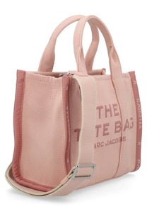 Marc Jacobs womens small soft pink canvas tote bag with matching handles silver buckle and tote bag branding
