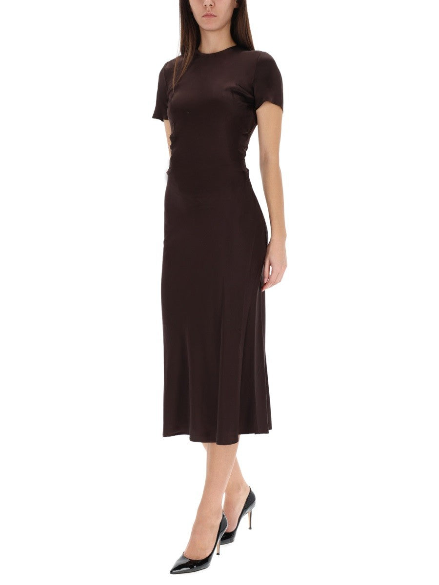 Staud Women's Marcel Midi Dress Brown, view 2