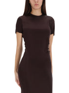 Staud Women's Marcel Midi Dress Brown, view 4