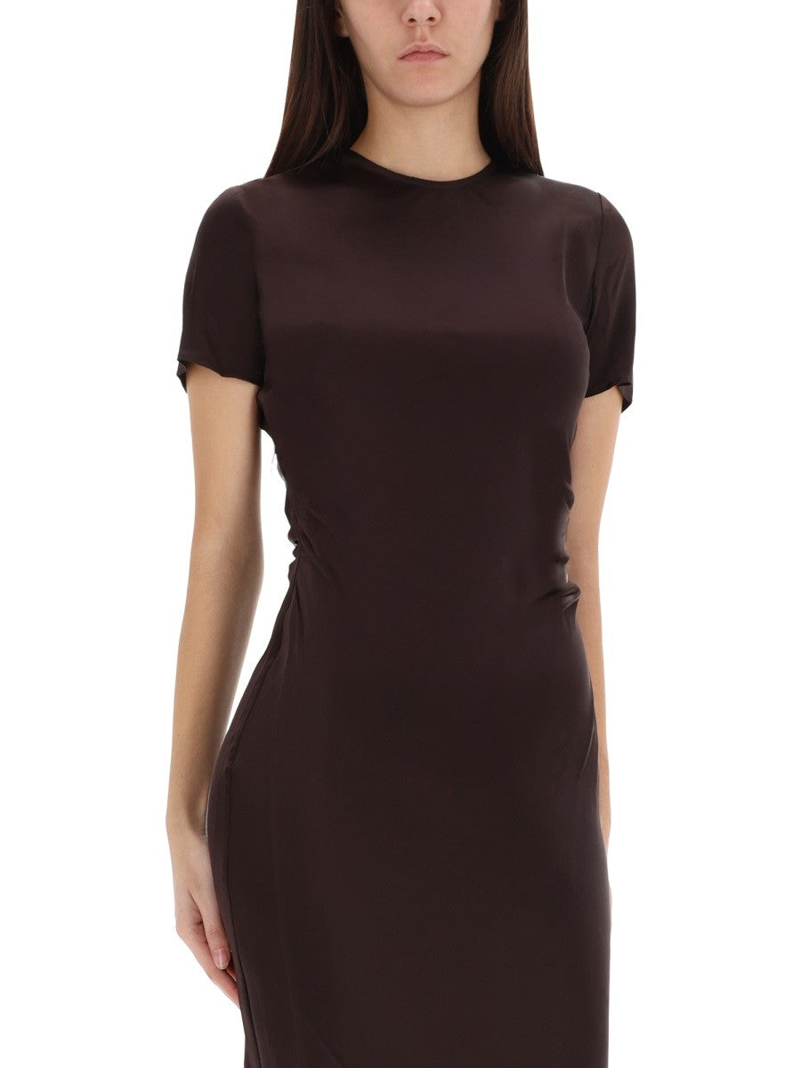Staud Women's Marcel Midi Dress Brown, view 4