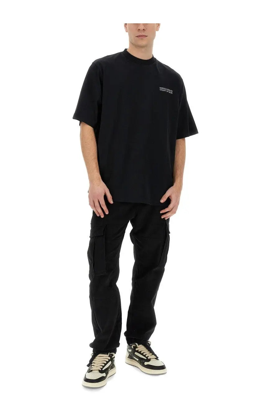 Marcelo Burlon County Of Milan Men's Cargo Pants Black, view 2