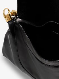 Chloé Women's Marcie Foulard Leather Shoulder Bag Black, view 4