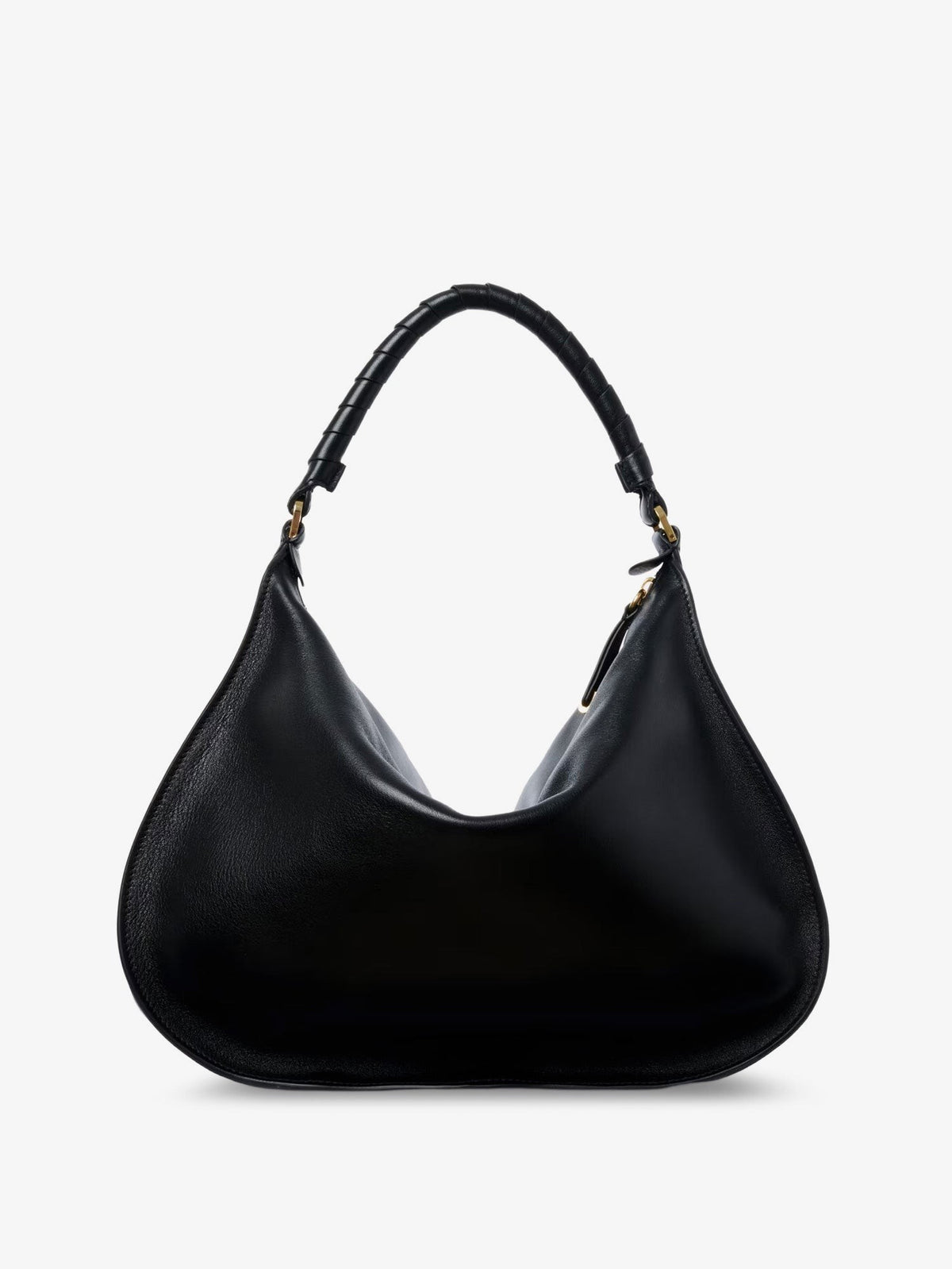 Chloé Women's Marcie Medium Leather Shoulder Bag Black, view 2