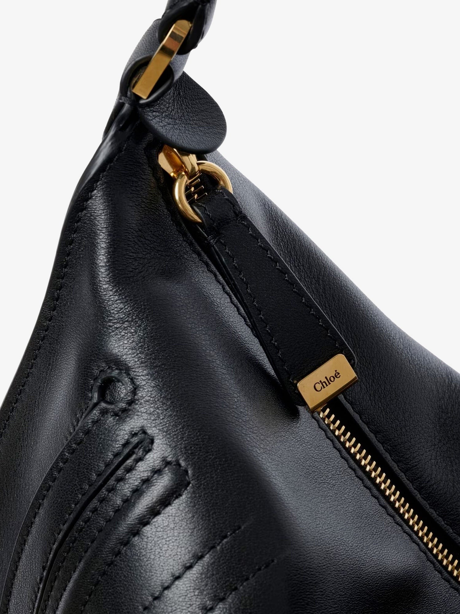 Chloé Women's Marcie Medium Leather Shoulder Bag Black