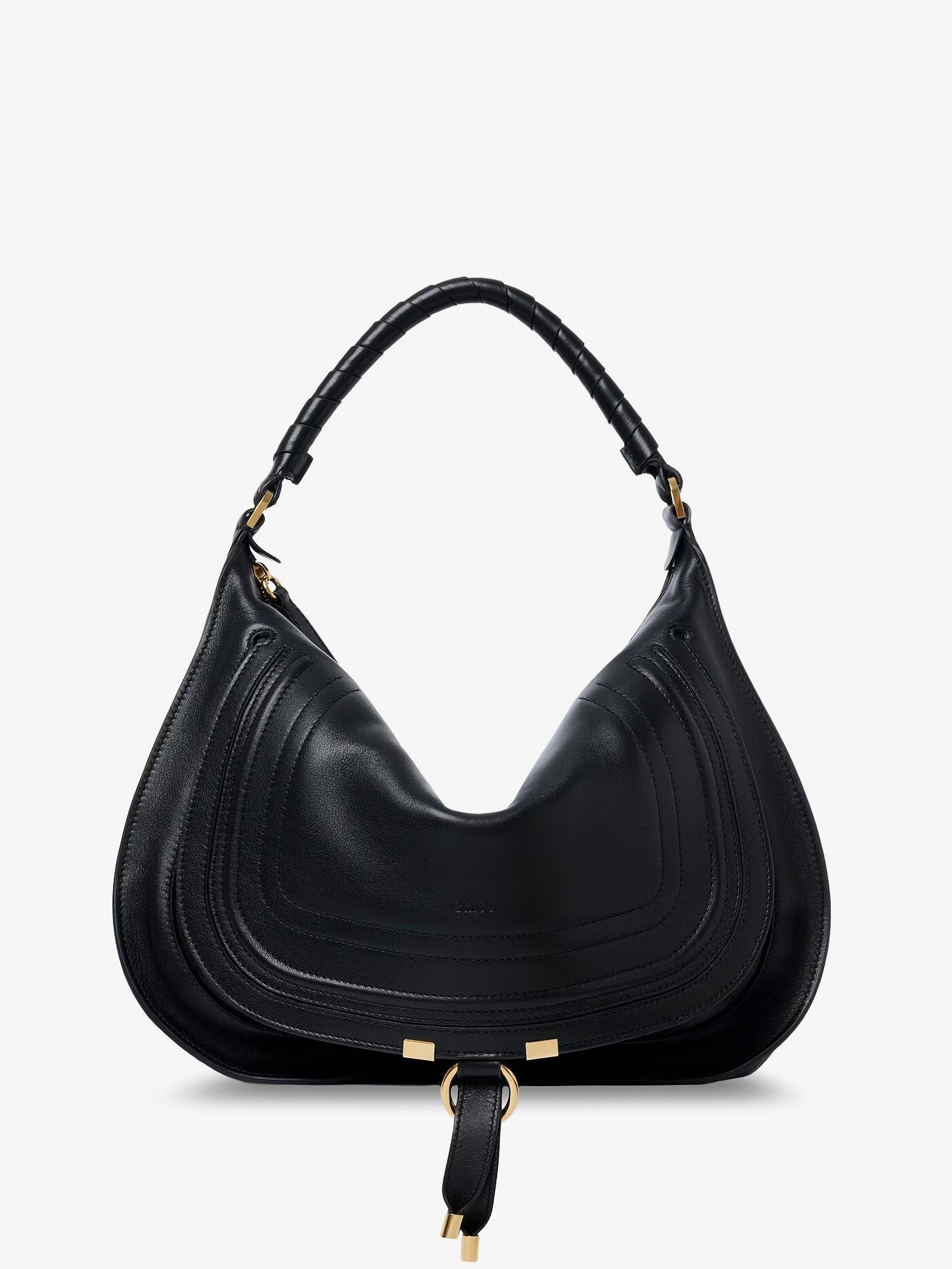 Chloé Women's Marcie Medium Leather Shoulder Bag Black