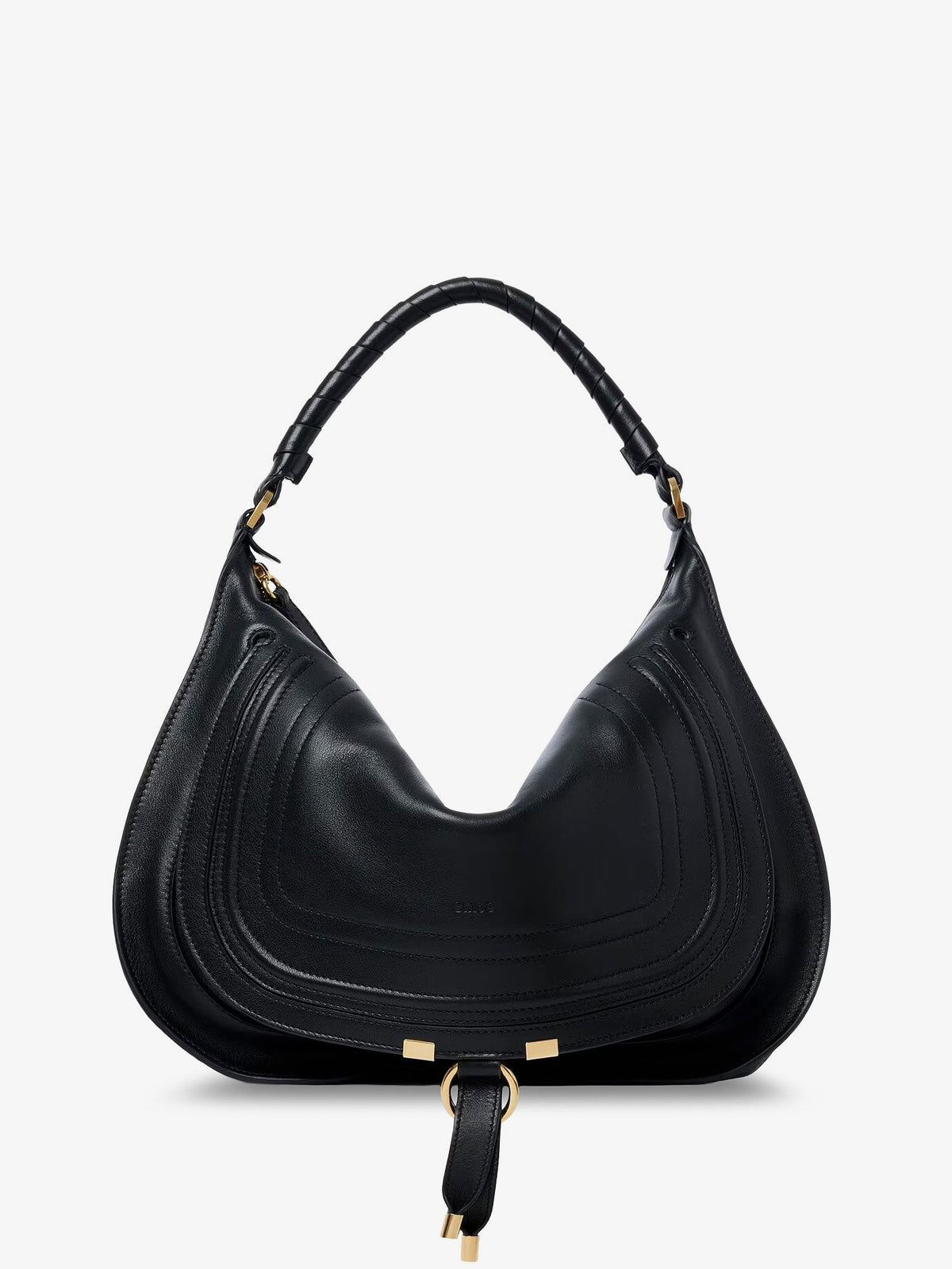 Chloé Women's Marcie Medium Leather Shoulder Bag Black