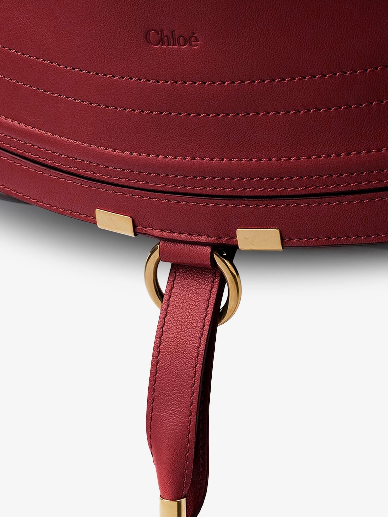Chloé Women's Marcie Medium Leather Shoulder Bag Red