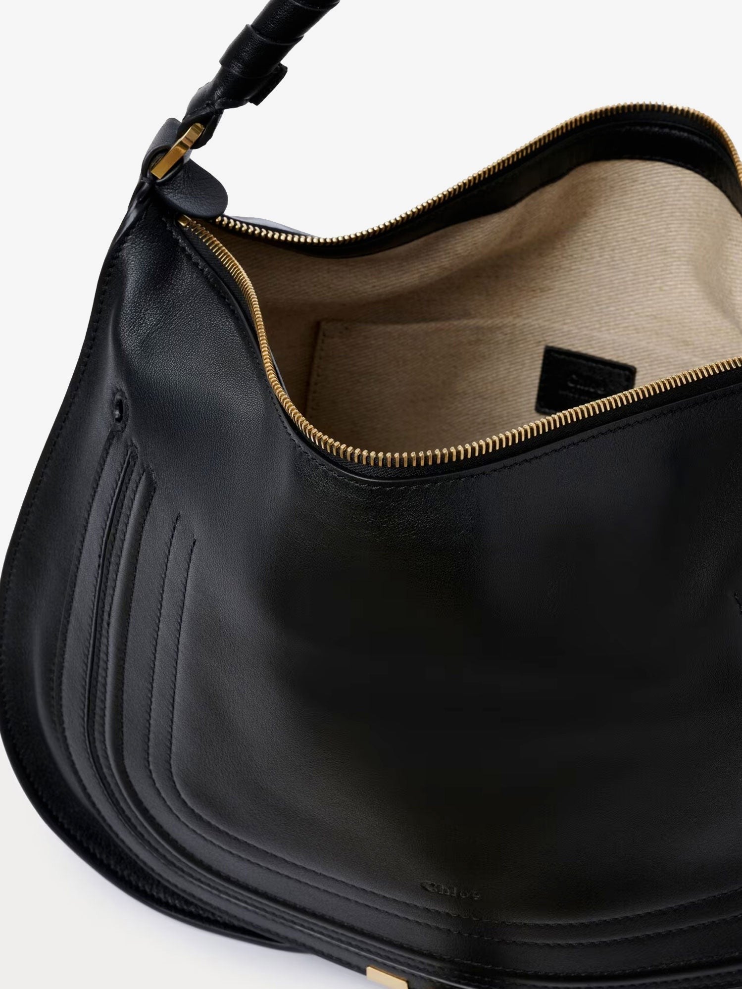 Chloé Women's Marcie Medium Leather Shoulder Bag Black