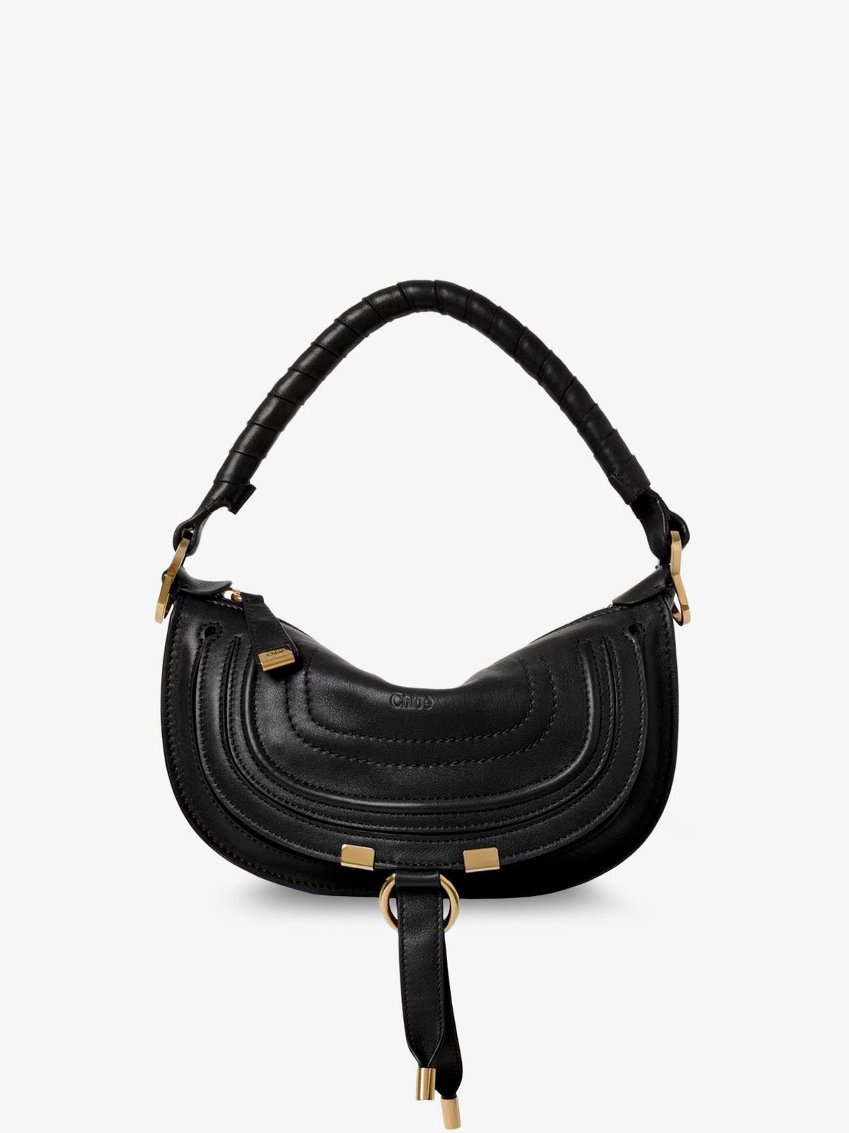 Chloé Women's Marcie Mini Leather Crossbody Bag Black