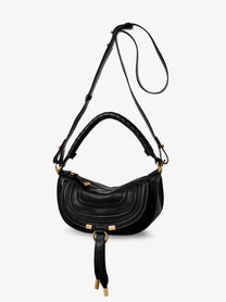 Chloé Women's Marcie Mini Leather Crossbody Bag Black, view 3