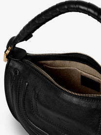 Chloé Women's Marcie Mini Leather Crossbody Bag Black, view 4