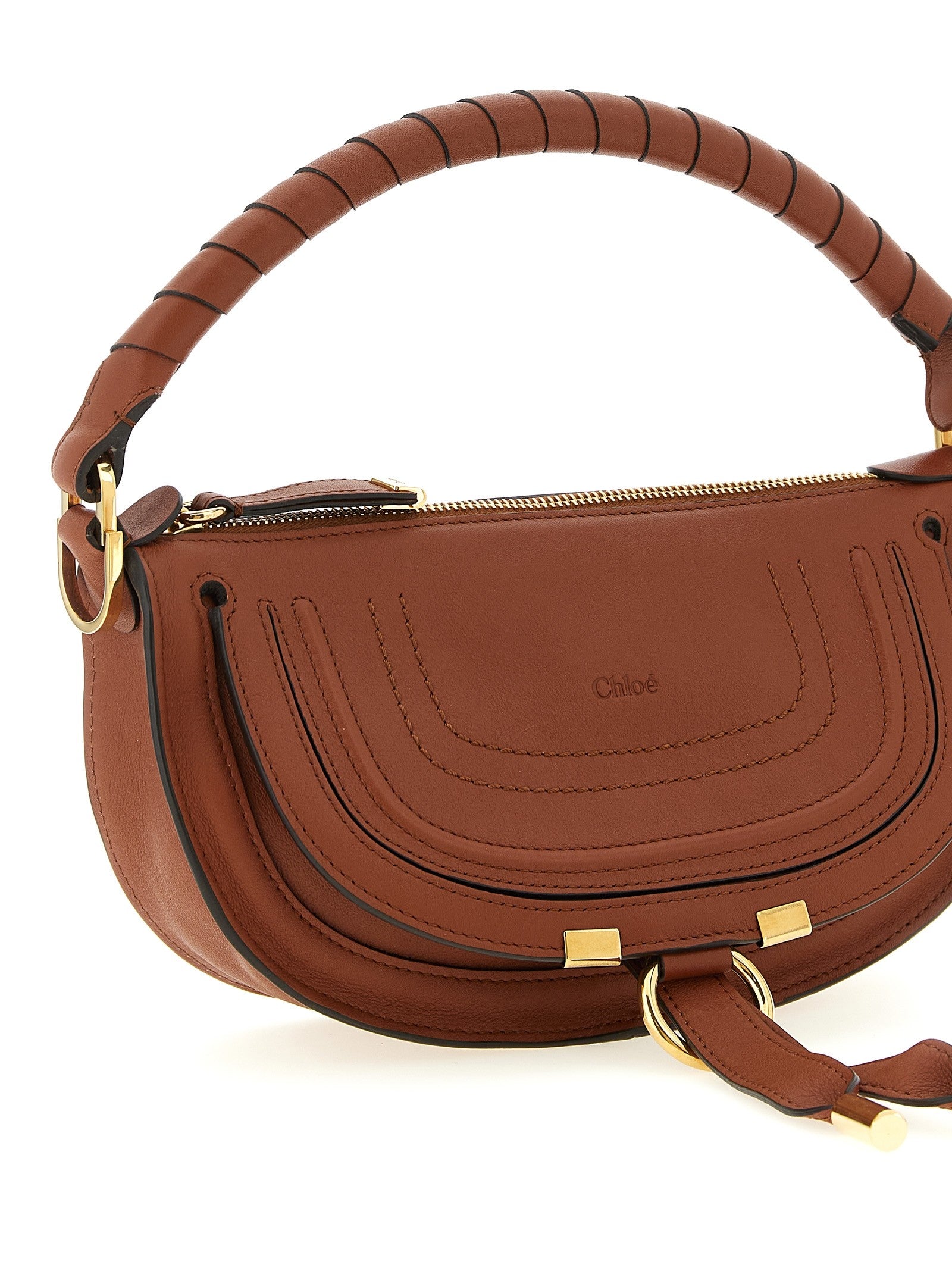 Chloé Marcie Mini Shoulder Bag Brown