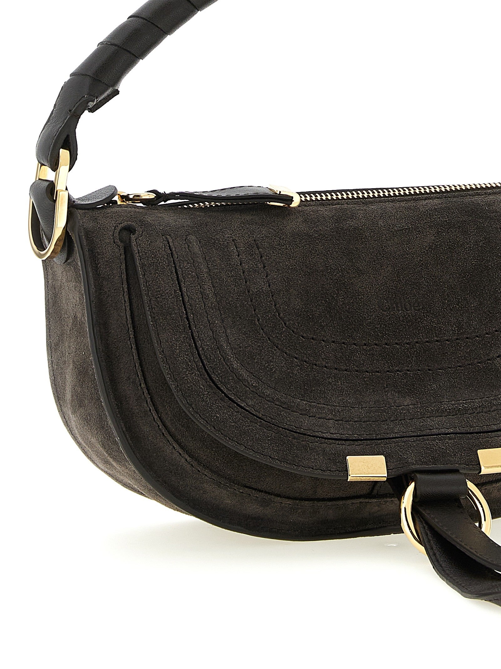 Chloé Marcie Mini Shoulder Bag Brown