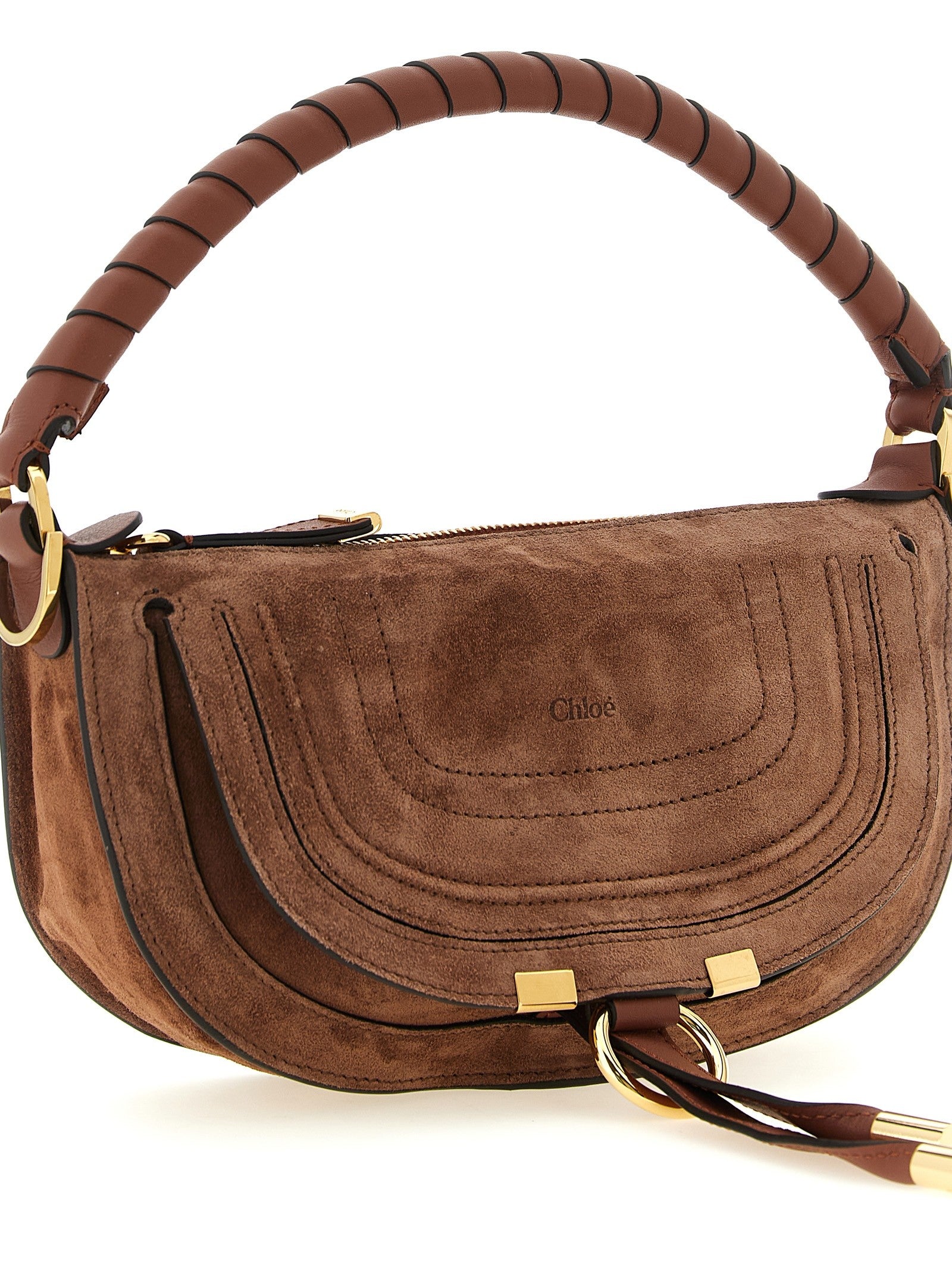 Chloé Marcie Mini Shoulder Bag Brown