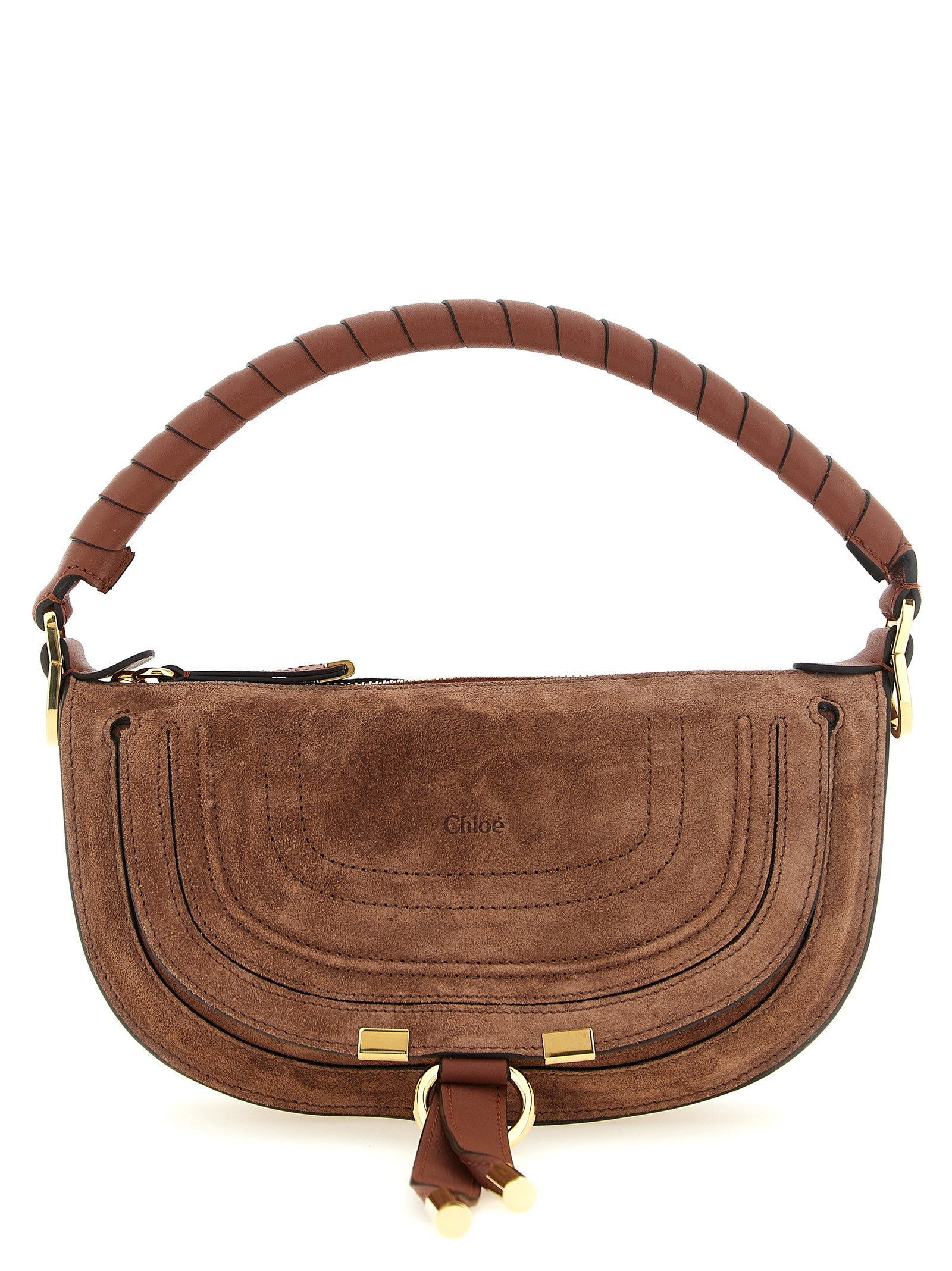 Chloé Marcie Mini Shoulder Bag Brown