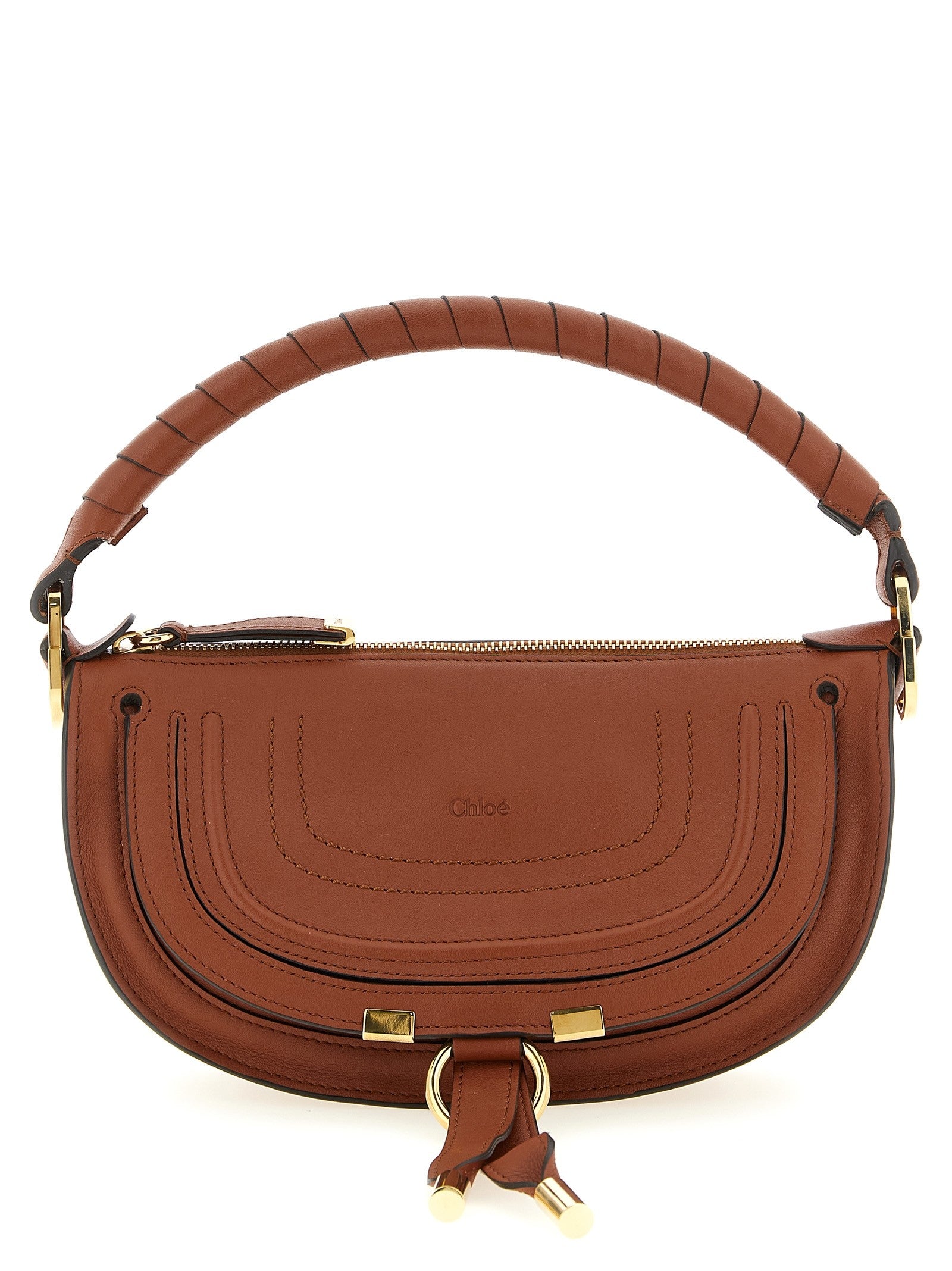 Chloé Marcie Mini Shoulder Bag Brown
