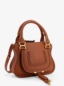 Chloé Women's Marcie Small Leather Shoulder Bag Beige