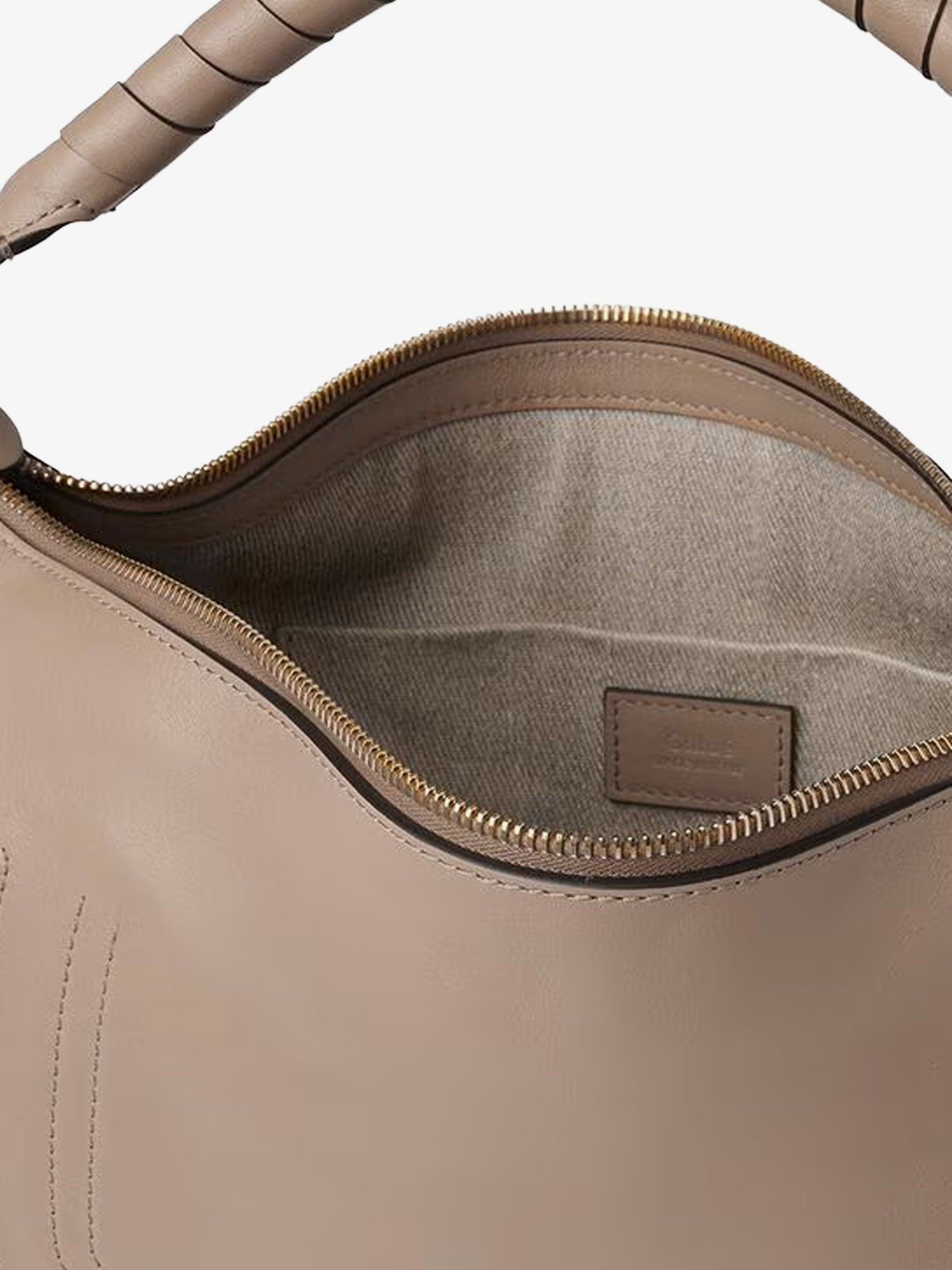 Chloé Women's Marcie Small Leather Shoulder Bag Grey