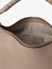 Chloé Women's Marcie Small Leather Shoulder Bag Grey