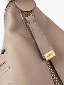 Chloé Women's Marcie Small Leather Shoulder Bag Grey