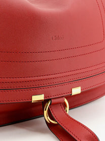 Chloé Women's Marcie Small Leather Shoulder Bag Red
