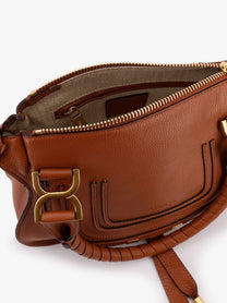 Chloé Women's Marcie Small Leather Shoulder Bag Beige