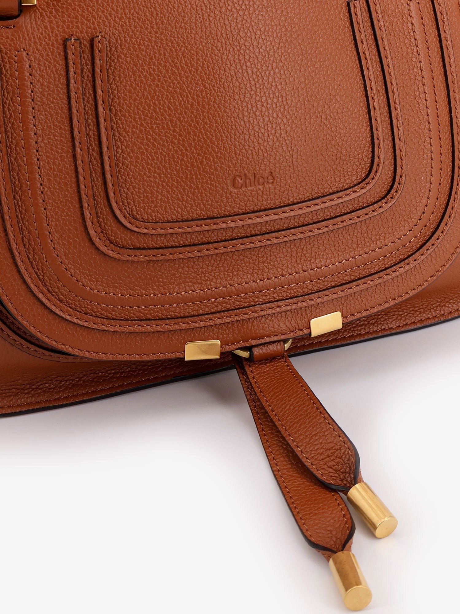 Chloé Women's Marcie Small Leather Shoulder Bag Beige