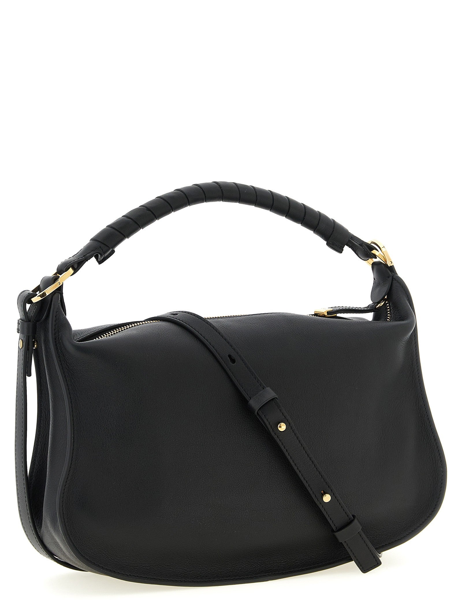 Chloé Women's Marcie Small Leather Shoulder Bag Black
