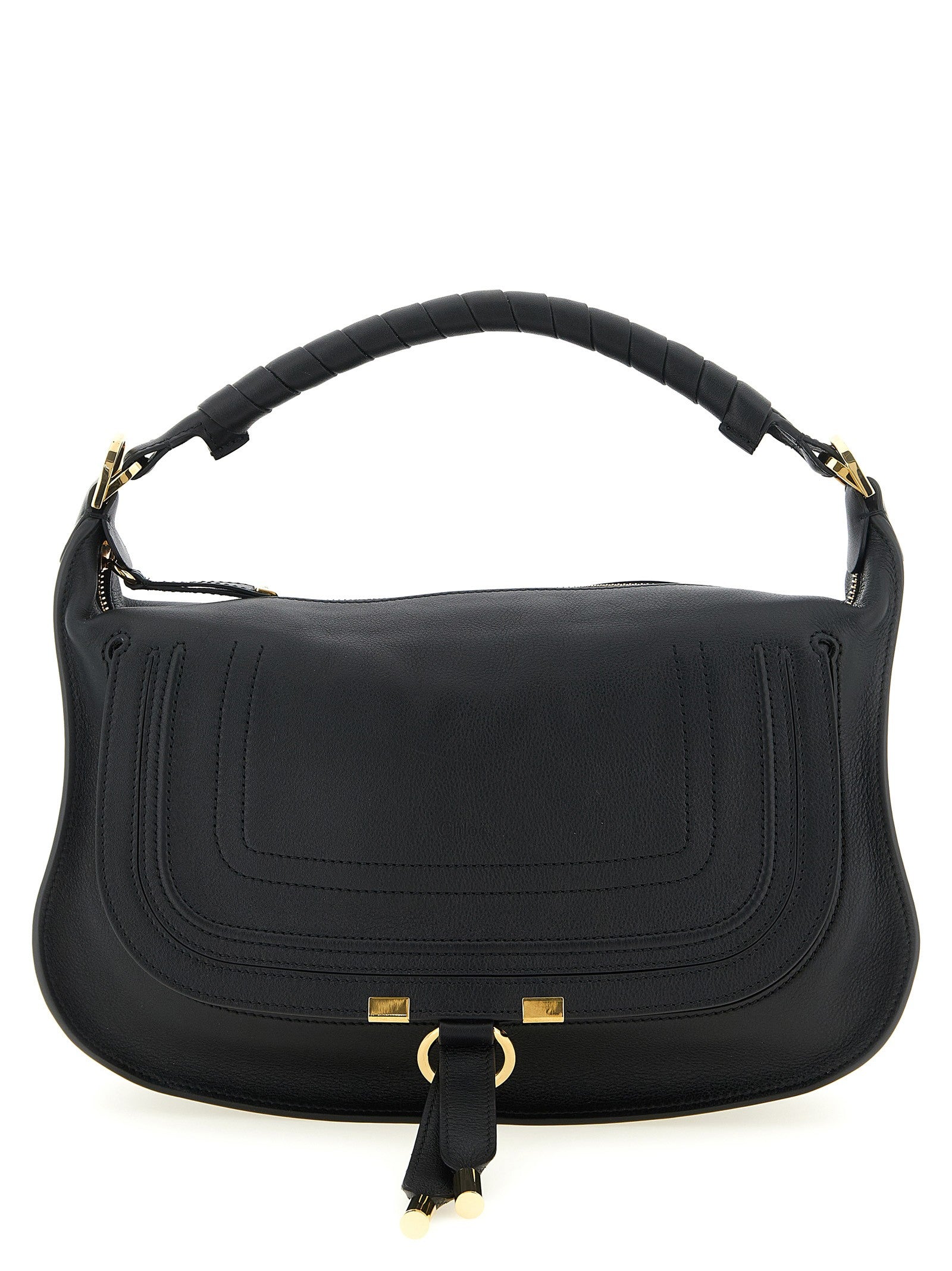 Chloé Women's Marcie Small Leather Shoulder Bag Black