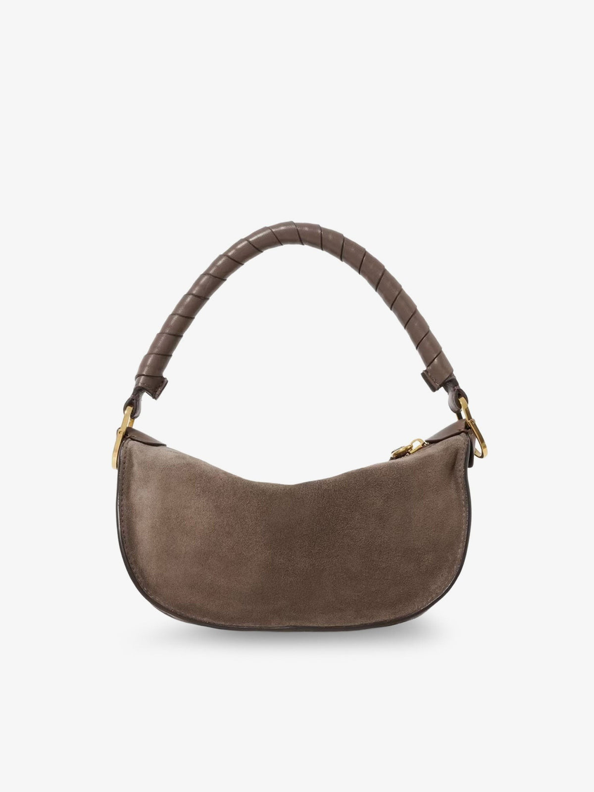 Chloé Women's Marcie Suede Shoulder Bag Grey, view 2