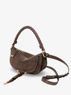 Chloé Women's Marcie Suede Shoulder Bag Grey, view 3