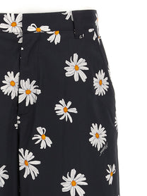 Moschino Margherite Print Bermuda Shorts Black