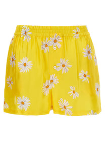 Moschino Margherite Print Shorts Yellow