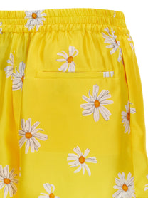 Moschino Margherite Print Shorts Yellow