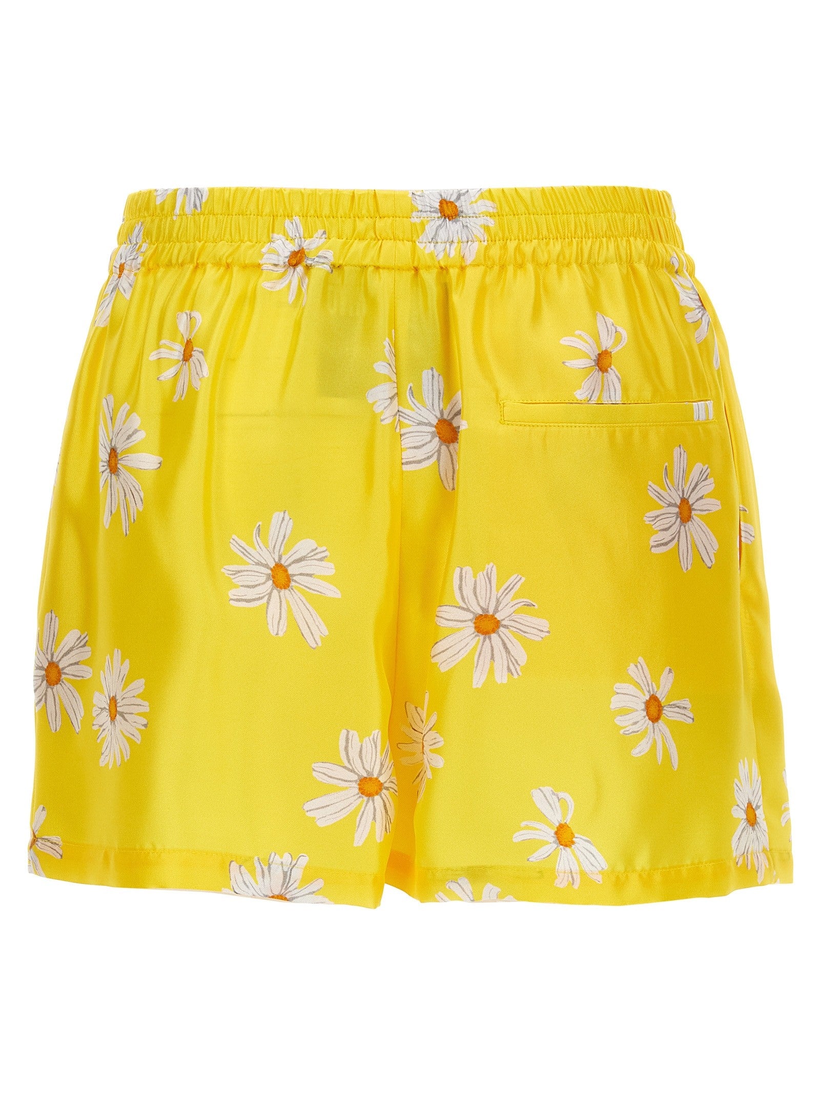 Moschino Margherite Print Shorts Yellow