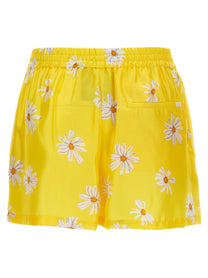 Moschino Margherite Print Shorts Yellow