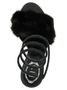 Rene Caovilla Margot Sandals Black, view 4