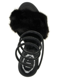 Rene Caovilla Margot Sandals Black