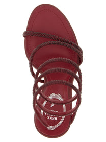 Rene Caovilla Margot Sandals Red