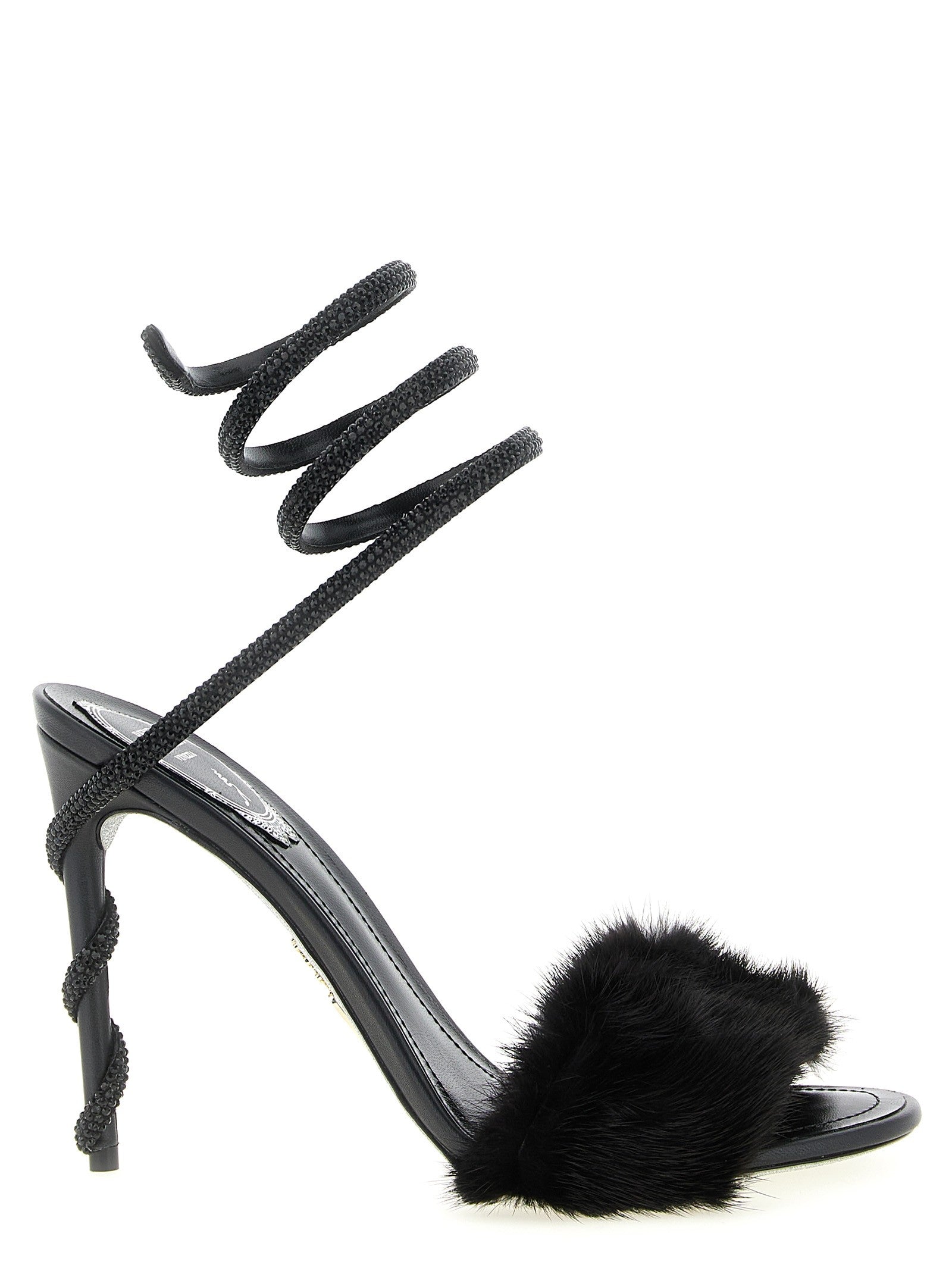 Rene Caovilla Margot Sandals Black