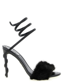 Rene Caovilla Margot Sandals Black