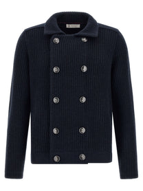 Brunello Cucinelli Marina Cardigan Blue