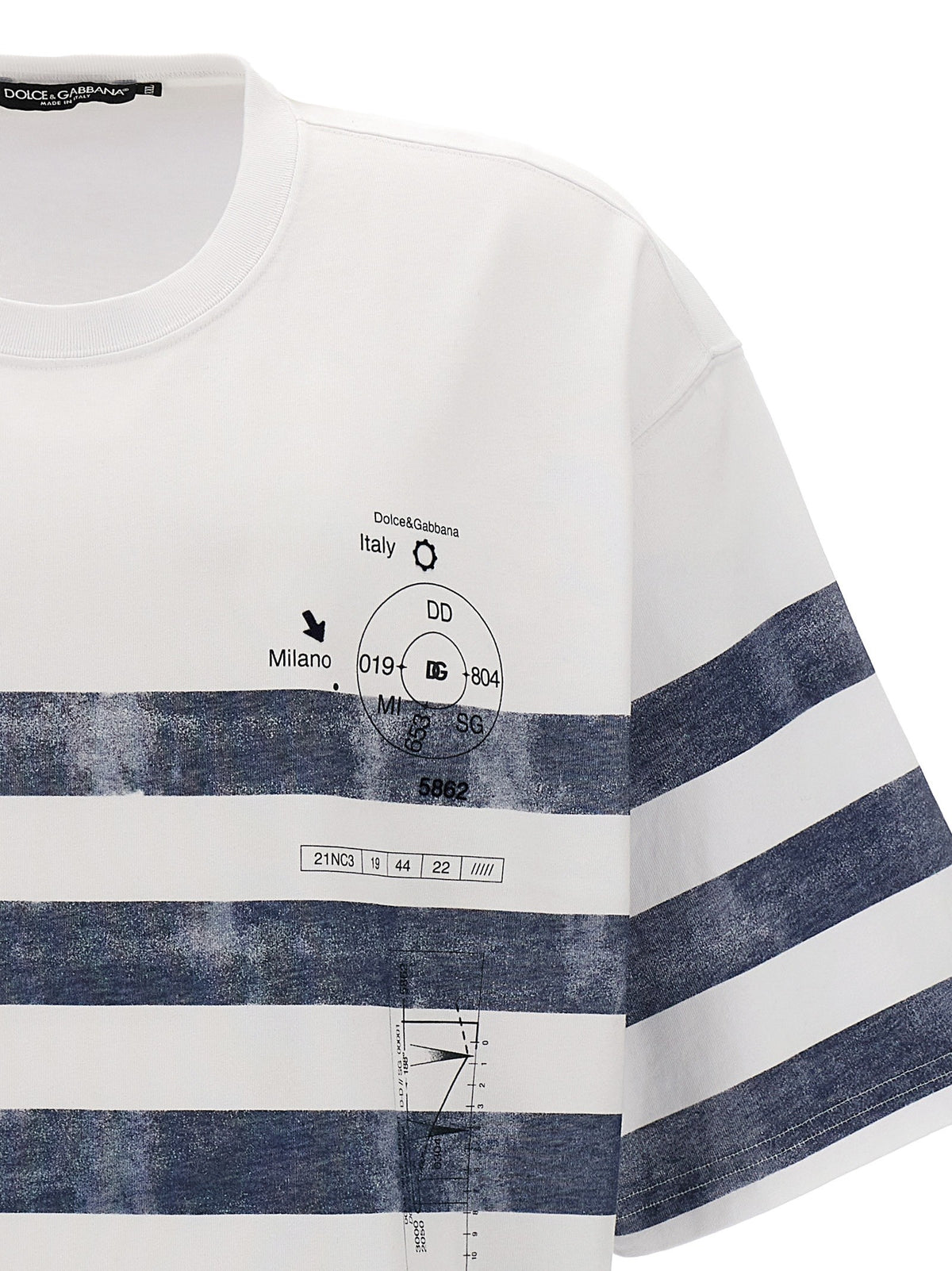 Dolce&amp;Gabbana Marina Print Shirt White, view 3