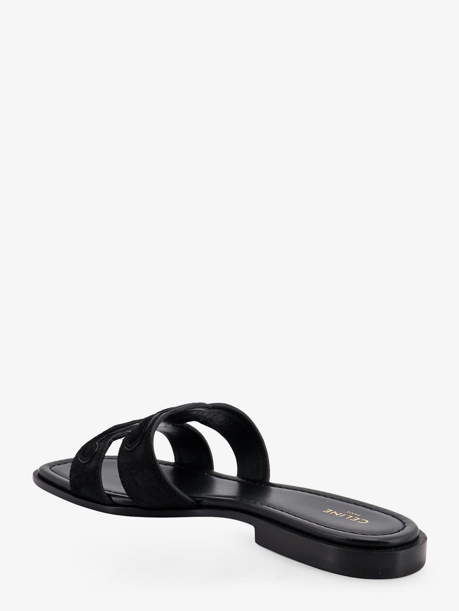 Celine Women's Marina Suede Sandals Black